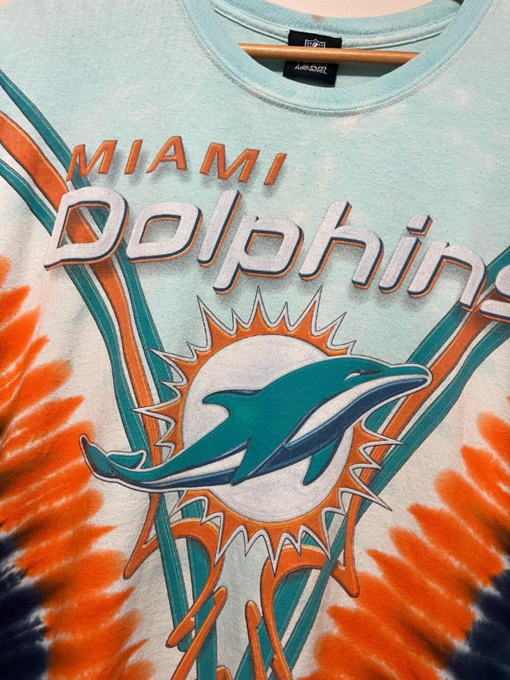 Vintage Miami Dolphins NFL Tye Dye Tshirt - Picture 3 of 6